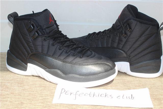 Authentic Air Jordan 12 “Black Nylon” Waterproof From PK